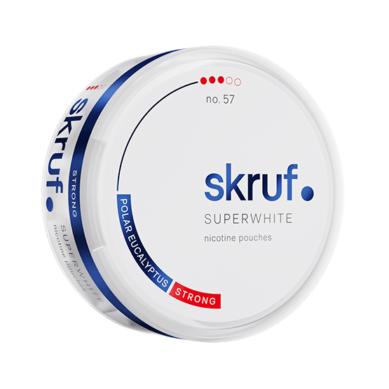 Skruf Superwhite No. 57 Eucalyptus Strong 9mg
