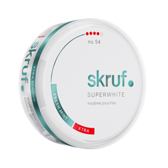 Skruf Superwhite No. 54 Fresh Mint Xtra Strong