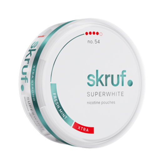 Skruf Superwhite No. 54 Fresh Mint Xtra Strong